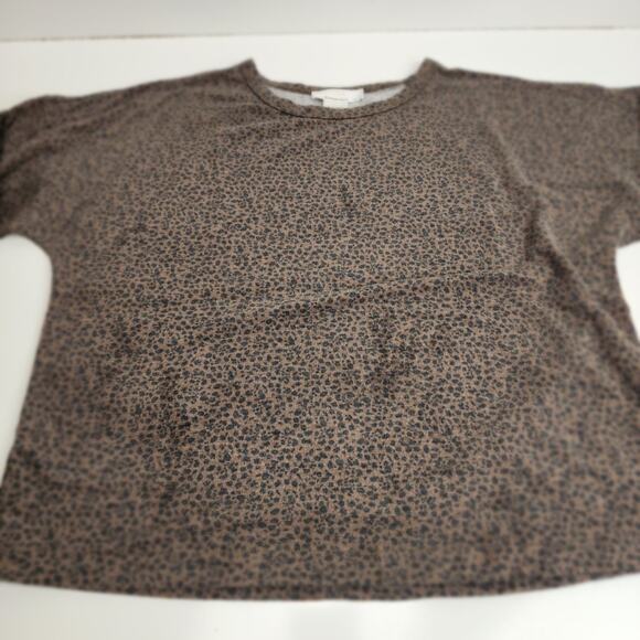 Urban Romantics Leopard Print Breathable Long Sleeve Shirt Women's Size S - Picture 3 of 6